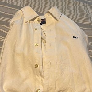 Vineyard vines white dress shirt size s